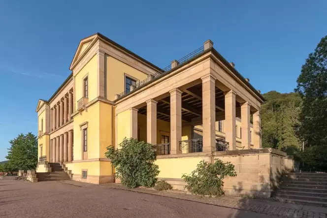 Im milden Herbstlicht: Die Villa Ludwigshöhe im September 2019.